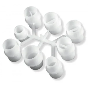 Scoprega - Bravo pompalar için beyaz evrensel adaptör seti - beyaz