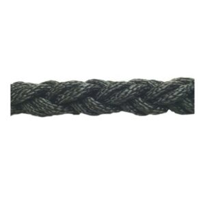 DOLPHIN ROPE Polyester Halat 8 Kollu 18mm Siyah