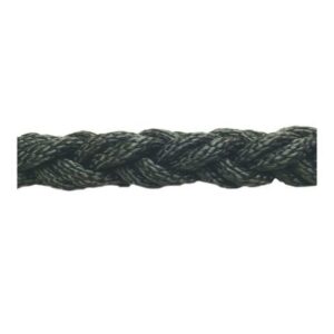 DOLPHIN ROPE Polyester Halat 8 Kollu 24mm Siyah
