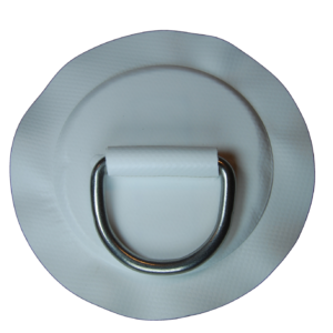 Zodiac - Z6128 | 53 mm D-halka, yuvarlak, beyaz PVC kumaş